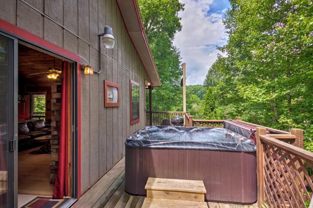 Bryson City Cabin In Smoky Mountains With Hot Tub! エクステリア 写真